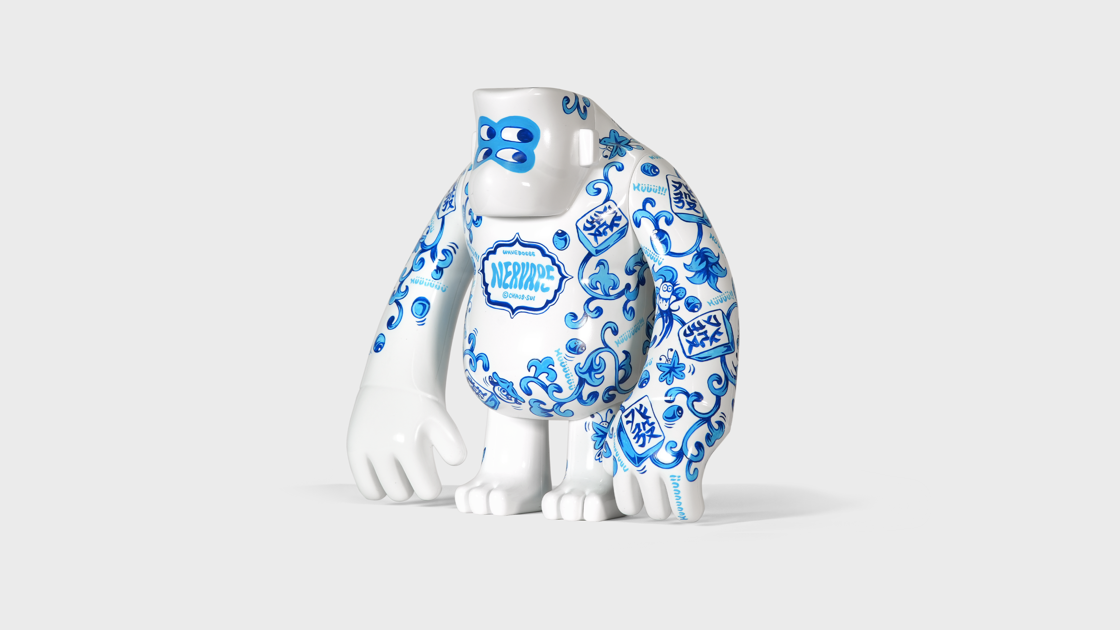 Blue & White Ape